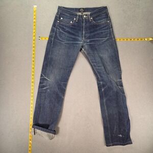 APC New Standard Jeans Mens Selvedge Blue Dark Whiskers Honeycomb Fits 27x28